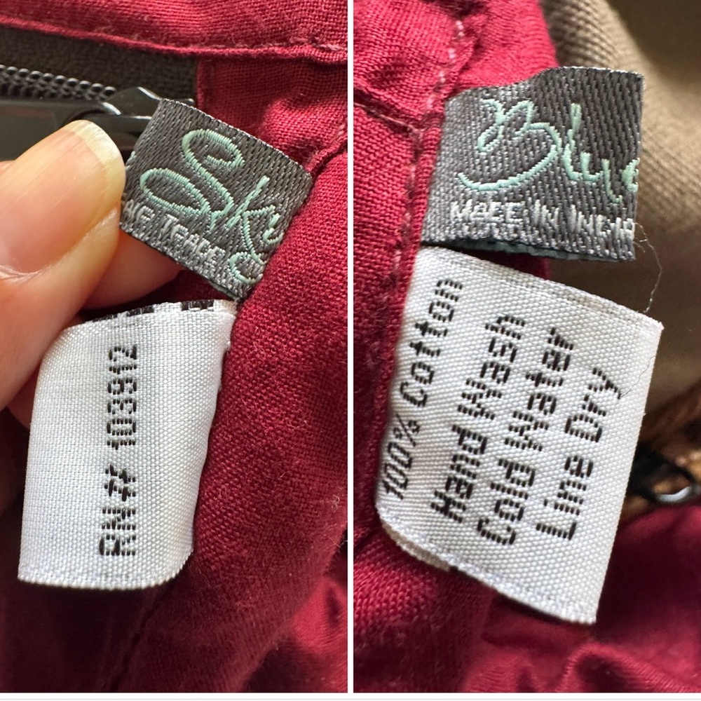 Blue Sky Multicolor Patchwork Multi Pocket Boho B… - image 8